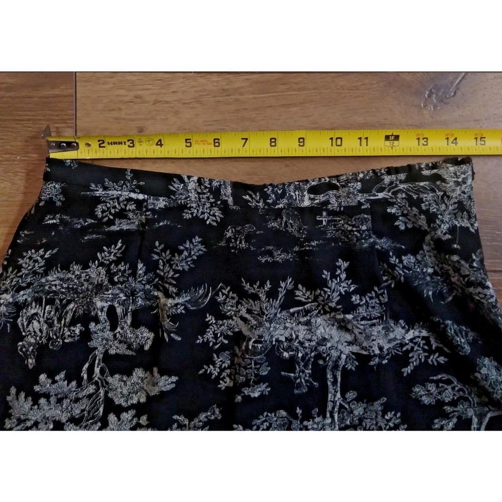 Vintage Kathie Lee Collection Retro Skirt BoHo Size 12 Bohemian Black Tree Y2K - Picture 7 of 8